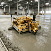 Machine de nivellement automatique de mortier à guidage laser haute efficacité, règle vibrante pour béton, pour applications de revêtements de sol industriels