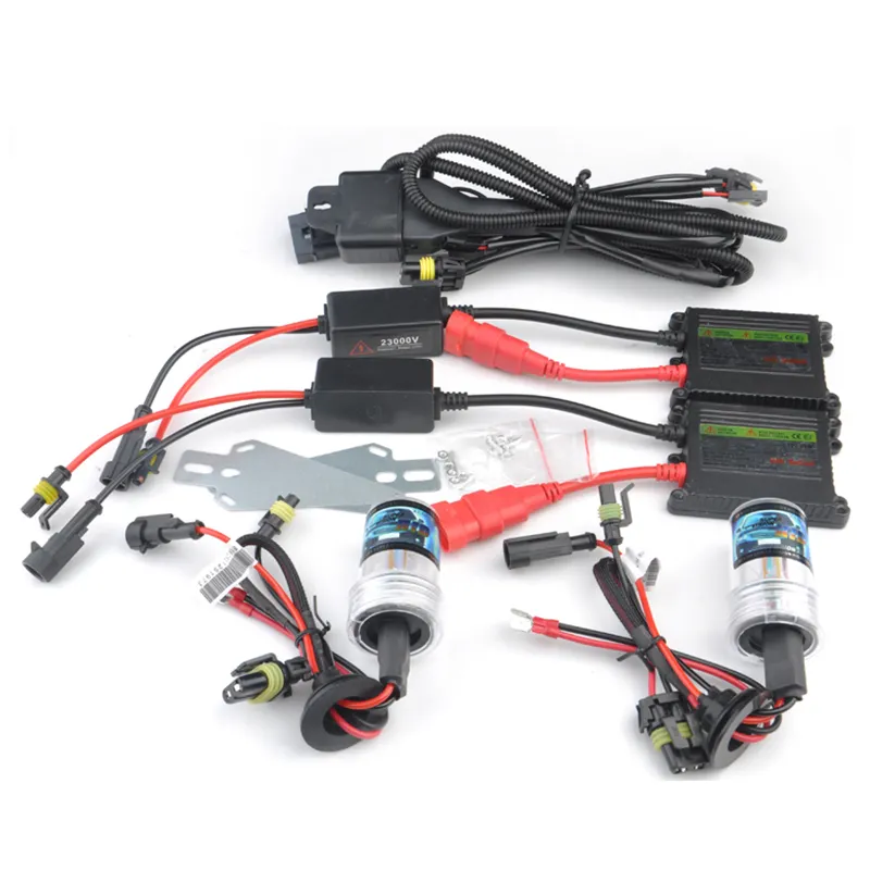 Kit de conversion au xénon Accessoires de pièces automobiles Ballast mince 35w 55W H4 H7 H11 Ampoule Phare au xénon Kit de conversion au xénon HID