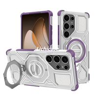 Étui de protection transparent texturé anti-collision Lichicase avec recharge sans fil pour Samsung M36 A55 S25FE