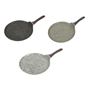 Juego de Sartenes Clásicas de Hierro Fundido de Alta Calidad con Revestimiento Interior Antiadherente de PTFE, Utensilios de Cocina de Granito Negro, Incluye Sartenes para <span class=keywords><strong>Pizza</strong></span>, Apto para Gas e Inducción - Product Image 2
