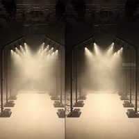 Projecteurs LED de scène sans fil réglables Marslite Professional 4x10W à batterie, éclairage intérieur COB pour théâtre