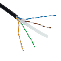 Câble Ethernet extérieur haute vitesse Cat6a Cat6 Cat5e câble Lan paire torsadée Utp 23awg Bc Cca 1000ft câble étanche