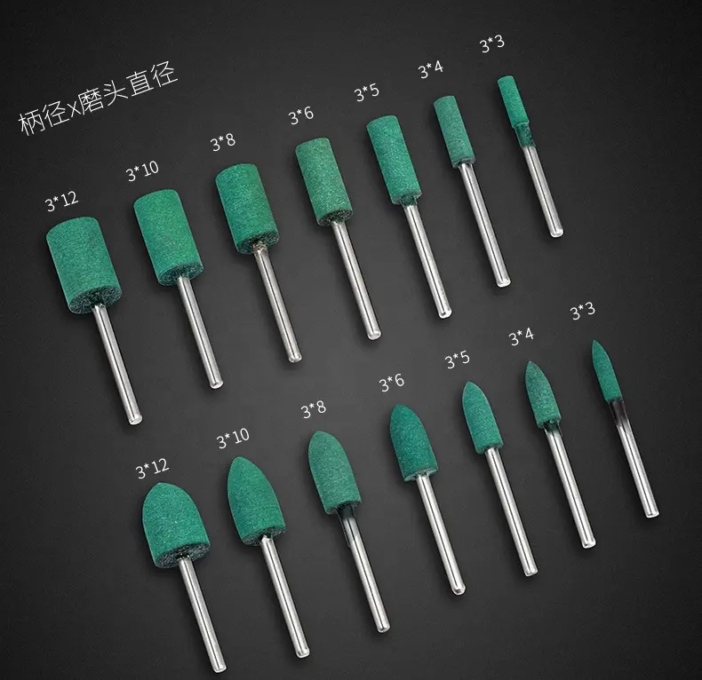 Vibratite Abrasive Heads,24 Pieces Mounted Points Abrasive Stone Heads Set Grinding Wheel Bits For Dremel Rotary Tool