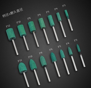 Vibratite-cabezales abrasivos para <span class=keywords><strong>Dremel</strong></span>, juego de cabezas de piedra abrasiva, puntas de rueda de molienda, herramienta rotativa, 24 piezas - Product Image 1