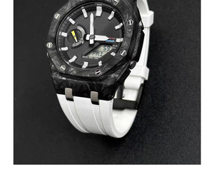 Kit de modification bracelet en caoutchouc FKM et boîtier de montre en fibre de carbone avec boucle ardillon pour <span class=keywords><strong>Ga</strong></span> <span class=keywords><strong>2100</strong></span> – Nouveauté 2026 – Ventes Flash - Product Image 6