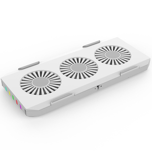 Support de refroidissement pour ordinateur portable X1, <span class=keywords><strong>refroidisseur</strong></span> d'air pour ordinateur portable en plastique avec trois ventilateurs, radiateur de 12 à 17 pouces pour <span class=keywords><strong>MacBook</strong></span> - Product Image 2