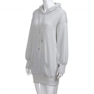 Sudadera con Capucha Personalizada para Mujer, Sudadera con Capucha de Cuello Alto, Sudadera Ajustada con Bolsillo de Parche, Vestido con Capucha - Product Image 5