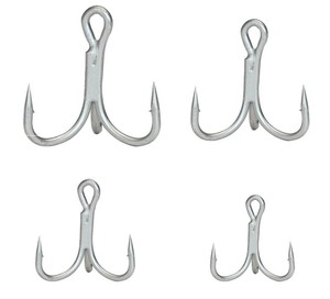 Bán Buôn New Pesca 4X Sức Mạnh Carbon Cao Thép Gai <span class=keywords><strong>Treble</strong></span> Lưỡi Câu Cá Vòng Uốn Cong Lưỡi Câu Cá - Product Image 4