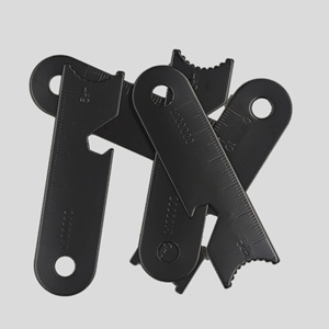 Magnesium Rod Scraper 75mm X 20mm Black Outdoor Survival Fire Starter Bottle Opener Multi Tool - Product Image 1