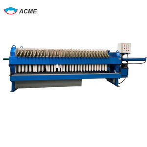 Filtre presse Machine ACME marque plaques filtrantes tissu filtrant système hydraulique pompe d'alimentation sortie de filtrat goulotte de décharge de gâteau - Product Image 1