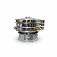 Tamis vibrant pour poudre d'oignon |   Machine de tamisage rotative en acier inoxydable SUS304 certifiée GMP