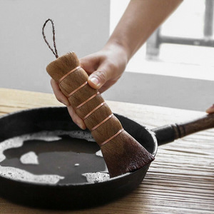 Brosse à thé à poils bruns, brosse à thé faite à la main, brosse à thé de grande taille, brosse créative, brosse de nettoyage de cuisine anti-chute de poils - Product Image 2