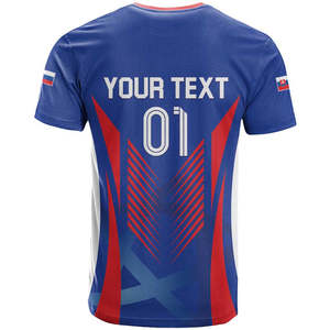 T-shirt respirant à manches courtes et col rond pour homme, coupe ajustée, édition spéciale Jour National de la Slovaquie 2026 - Product Image 3