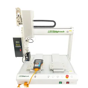 Free Flow Conveyor Rotatable Axis Desktop Automatic Robotic Soldering Machine Solder Robot Equipment For PCB USB Cable