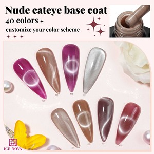 ICE NOVA Base Coat HEMA FREE French Nude Mocha Vitamina Camelia Fibra de vidrio Camuflaje Vino Goma Base Coat 10ml/1kg/5Kg/10kg - Product Image 6