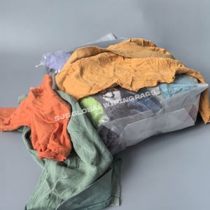 Trapos de Felpa de Colores Mezclados con Absorción de Aceite de 10 kg, 20 kg y 25 kg, Paños de Limpieza de Algodón 100% Reciclado - Product Image 1