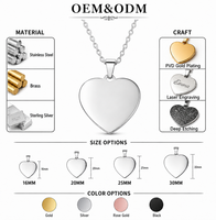 Collier en acier inoxydable plaqué argent en forme de cœur, personnalisé pour les couples, gravure sur le thème de l'amour, cadeau d'anniversaire