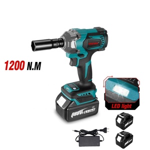 Clé à chocs électrique sans balais ONEVAN 1200 N.m, embout de tournevis 1/2 pouce, lumière LED, outils électriques pour batterie <span class=keywords><strong>Makita</strong></span> 18V - Product Image 1