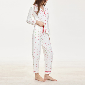 <span class=keywords><strong>Pigiama</strong></span> da <span class=keywords><strong>Donna</strong></span> <span class=keywords><strong>in</strong></span> <span class=keywords><strong>Modal</strong></span> Organico, Set con Maniche Lunghe e Pantaloni a Righe <span class=keywords><strong>in</strong></span> Jersey <span class=keywords><strong>Modal</strong></span>, Abbigliamento da Casa per Donne - Product Image 4