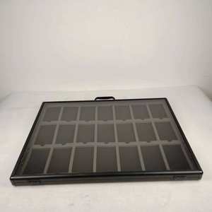 Kotak penyimpanan kolektor jam tangan kapasitas besar, casing tampilan aluminium portabel dengan desain tas penguncian untuk peralatan dan peralatan - Product Image 4