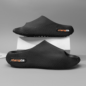 2026 Thick Cushioned Anti Slip Slide <b>Slippers</b> Men Durable Grid Surface Water Resistant Summer Breathable Sandals For Indoor Rest - Product Image 4