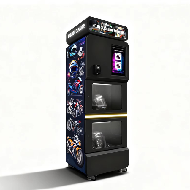 Haloo Vending Machine Manufacturer Double-door Helmet Cleaning Vending Machine with Perfume and Disinfect