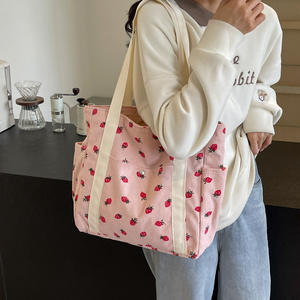 Custom Logo New Womens Corduroy Tote <b>Bag</b> <b>Large</b> Capacity Ladies <b>Shopping</b> Beach Shoulder Cute Tote <b>Bags</b> - Product Image 3