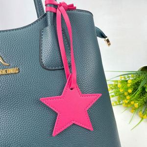 Five Pointed Leather Pendant Keychain Stylish <b>Key</b> <b>Rings</b> Five-Pointed Star Luggage Purse Decoration <b>Bag</b> Charm for Ladies - Product Image 6