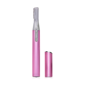 Recortadora eléctrica de cejas Playboy, dispositivo portátil de depilación de color rosa para mujeres y hombres, afeitadora - Product Image 1