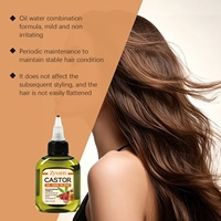 Huile de banane OEM pour la croissance des cheveux, traitement lissant, anti-frisottis, laisse les cheveux frais, volume et brillance, huile de ricin nourrissante pour la croissance des cheveux