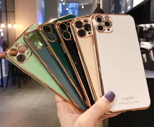 Soft TPU Bumper Shockproof Electroplating For Iphone 11 Cover,For Iphone 11 Pro Max Phone Case