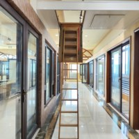 Escalier télescopique mural intégré, échelle invisible extensible, échelle verticale pliante en bois massif pour extérieur et penthouse
