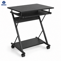 Bureau d'ordinateur moderne et simple avec étagère, structure métallique, mini bureau d'étude, table de travail – Vente en gros