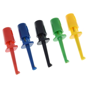 TZT 10Pcs Mini Single <strong>Test</strong> Hook <strong>Clip</strong> <strong>Test</strong> Probe for Electronic Testing <strong>IC</strong> Grabber Small Size Round Crocodile <strong>Clip</strong> - Product Image 3