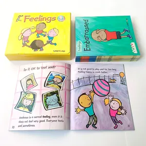 Impressão personalizada Os sentimentos Gestão 12 Piece Set Crianças Imagem Livro Early Education Reading Book