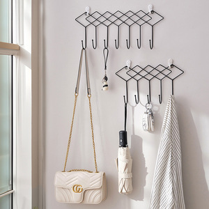 Gancio Decorativo Nordico Creativo per <span class=keywords><strong>Ingresso</strong></span>, Senza Foratura, per Appendere Cappotti e Chiavi, in Ferro Battuto - Product Image 2