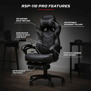 Siège de jeu à vibration True Haptic Feedback Esports avec cadre robuste pivotant à 360 ° pour joueurs PS5/PC - Product Image 3