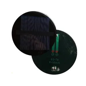 Tấm Pin Năng Lượng Mặt Trời Hình Tròn 9V 50mA SUNBOY, Tấm Pin Mặt Trời Mini Bằng Nhựa Epoxy 0.45W Cho Đèn Lồng