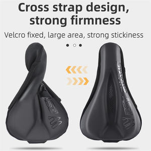 Funda de Asiento de <span class=keywords><strong>Bicicleta</strong></span>, Cojín de Asiento Hueco de Silicona Gruesa y Suave, Funda de Sillín para <span class=keywords><strong>Bicicleta</strong></span> de Montaña y Carretera para <span class=keywords><strong>Hombre</strong></span> y Mujer - Product Image 5