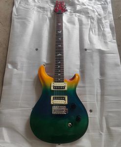 Oferta Especial: <span class=keywords><strong>Guitarra</strong></span> Eléctrica Estilo <span class=keywords><strong>PRS</strong></span> con Trémolo Simple, Chapa de Madera con Diseño de Rayas de Tigre Camaleón, 24 Trastes, Fondo/Lados de Madera de Tilo - Product Image 2