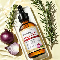Ramuan Herbal Grosir Bernutrisi Biotin Tumbuh Rambut Alami Herbal Label Pribadi Anti Rontok Minyak Rosemary untuk Pertumbuhan Rambut Wanita Kulit Hitam