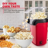 Machine à popcorn automatique de cuisine portable rapide 220v Mini machine à popcorn à air chaud avec couvercle supérieur