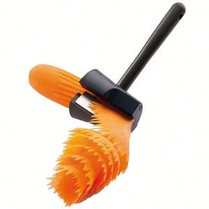 Décorations de plaques créatives de cuisine multifonctionnelles Boucleur de fleurs en spirale PP pour les copeaux de légumes de concombre Artefact de fleurs coupées - Product Image 5