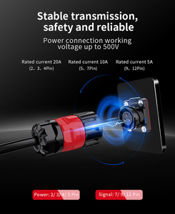 Cnlinko YM 24 2 Pin Nhựa Thông Tư Lỗ Duy Nhất Không Thấm Nước Hàng Không Cắm Kết Nối Nam Và Nữ Ổ Cắm Công Nghiệp Kết Nối - Product Image 4