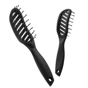 Brosse à <span class=keywords><strong>cheveux</strong></span> incurvée pour hommes et femmes longue et fine brosse à <span class=keywords><strong>cheveux</strong></span> épaisse pour <span class=keywords><strong>cheveux</strong></span> secs ou humides sans statique et résistante à la chaleur - Product Image 1