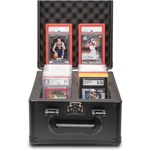 Étui de rangement pour cartes gradées - 2 rangées - Étui en aluminium pour cartes de sport - Étui pour cartes gradées - Product Image 1