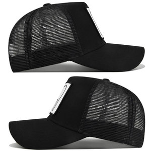 Gorra de Béisbol de 6 Paneles con Malla Bordada y Diseño de Dientes, Gorra Trucker con Parche Tejido Personalizado - Product Image 6