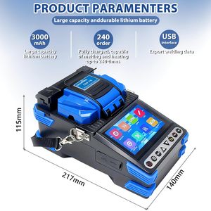 Empalmadora de Fibra Óptica por Fusión Groword CSP 7S con Alineación de Núcleo Automática para FTTH, con Herramientas y Estuche - Product Image 5