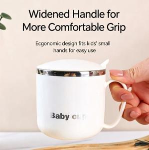 Taza de Café Aislada con Asa y Tapa Deslizante Antiderrames, Termo con Forma de Copa de Vino de 16 oz, Vaso Térmico de Acero Inoxidable al Vacío - Product Image 2