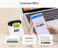 Penjualan laris 2024 pencetak label termal tanpa tinta 203dpi untuk label